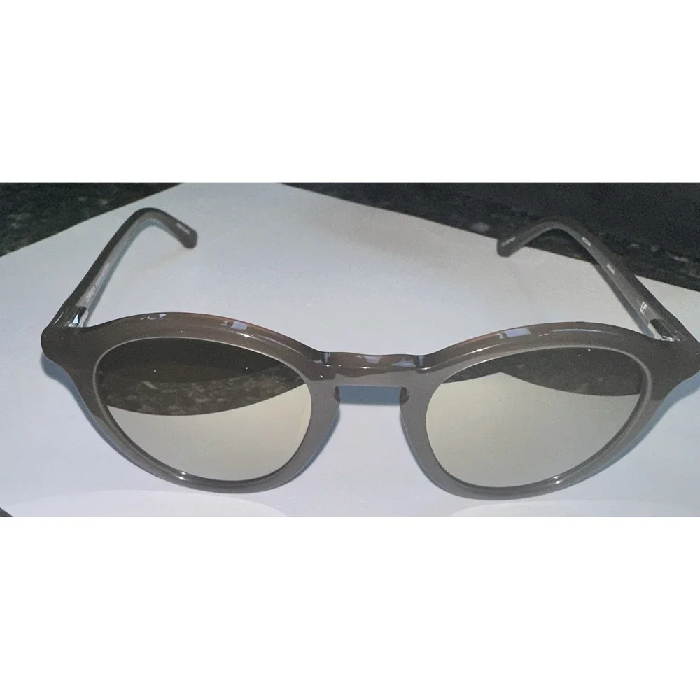 Dries Van Noten Linda Farrow Edition  DVN/144Sunglasses Powder Grey Brush Silver